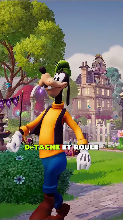 Couverture du Short SebSignal sur Olaf, avec Dingo devant le château Disney et des sous-titres.